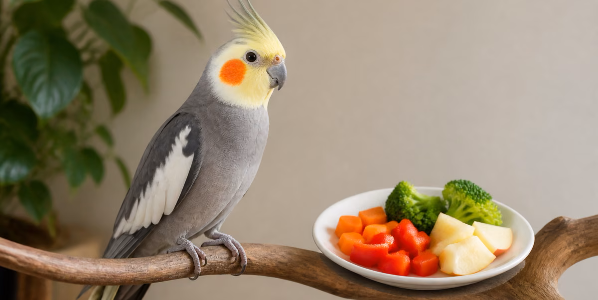 عروس هلندی کنار مقدار کمی سبزی و میوه تازه