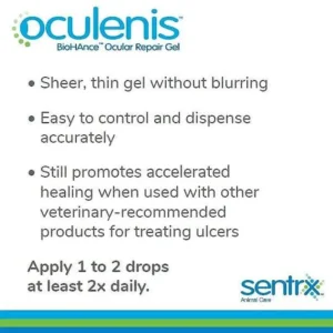 ژل ترمیم کننده قرنیه چشم سگ و گربه Oculenis BioHance برند SentrX
