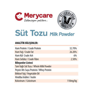 شیر خشک بچه گربه و مادر Sut Tozu برند MeryCare حجم 150 گرم