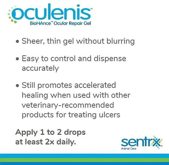 ژل ترمیم کننده قرنیه چشم سگ و گربه Oculenis BioHance برند SentrX