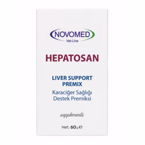 پودر مکمل کبدی سگ و گربه نوومد هپاتوسان (Novomed Hepatosan) 60 گرم