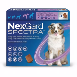قرص ضد انگل، کک و کنه نکس گارد اسپکترا سگ 15 تا 30 کیلوگرم – NexGard SPECTRA