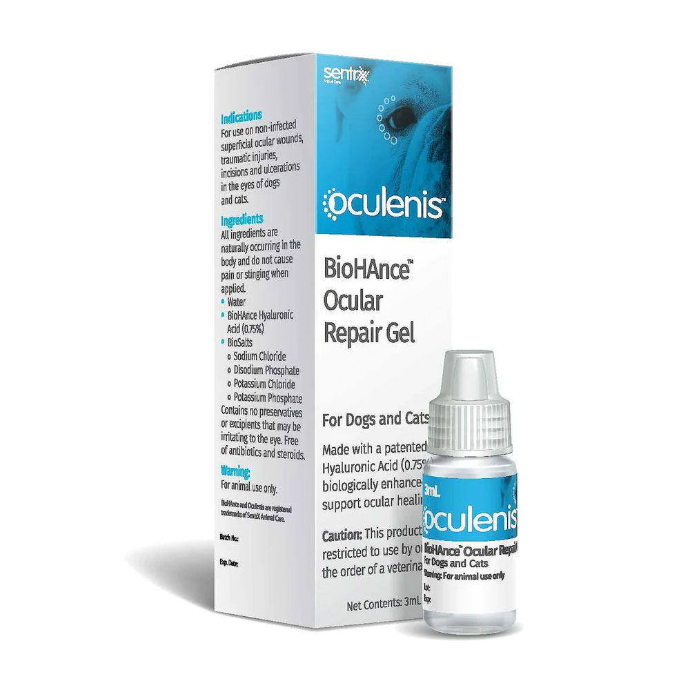 ژل ترمیم کننده قرنیه چشم سگ و گربه Oculenis BioHance برند SentrX