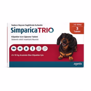 قرص سیمپاریکا تریو سگ ۵ تا ۱۰ کیلوگرم بسته ۳ عددی | Simparica Trio Zoetis
