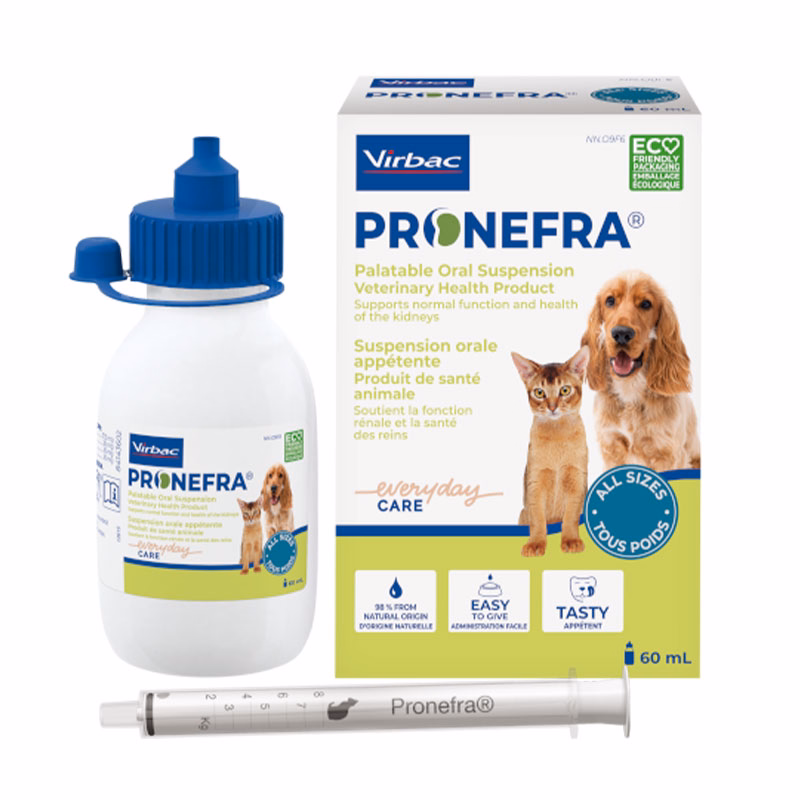 مکمل غذایی مراقبت از کلیه سگ و گربه Pronefra ویربک Virbac