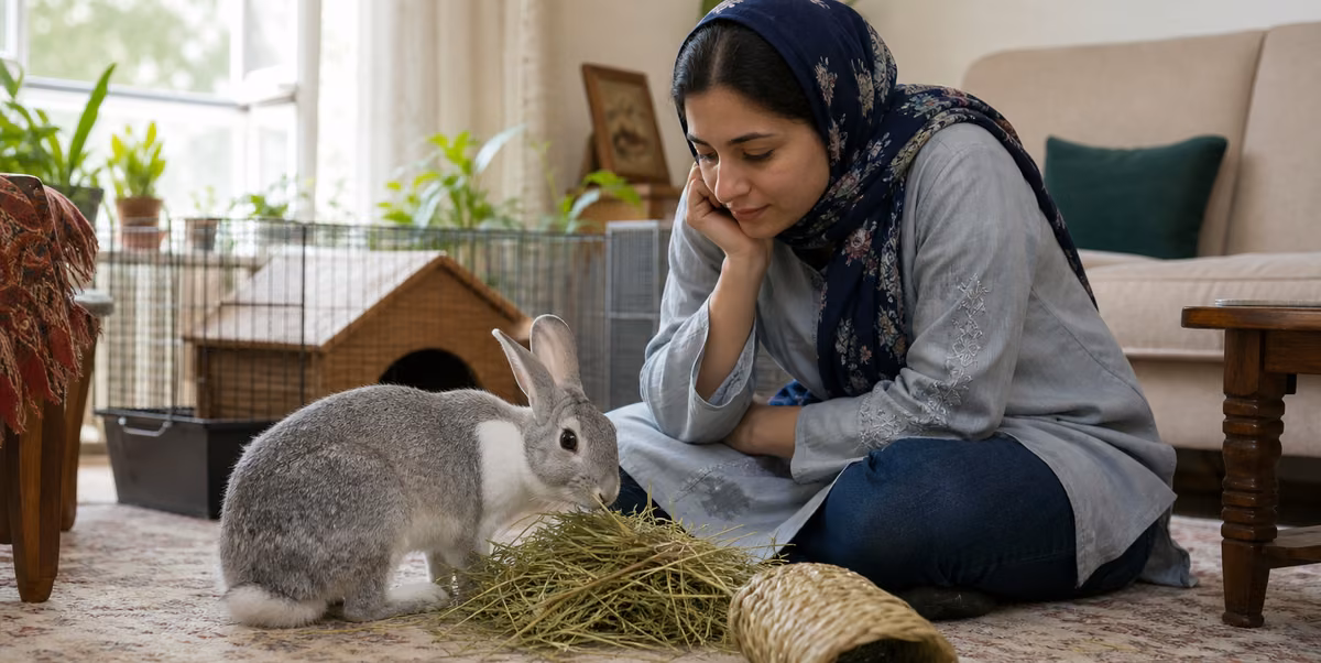 بررسی اشتهای خرگوش در خانه