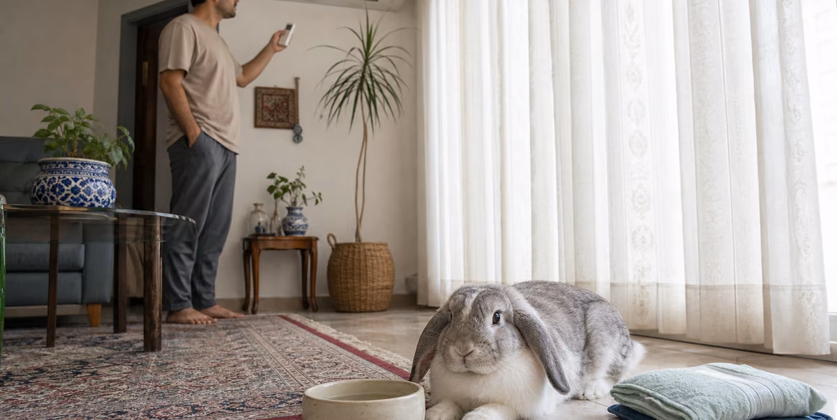 خنک نگه داشتن خرگوش در تابستان